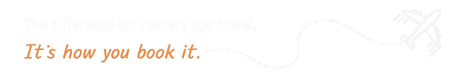 The difference isn't where you travel. It's how you book it.